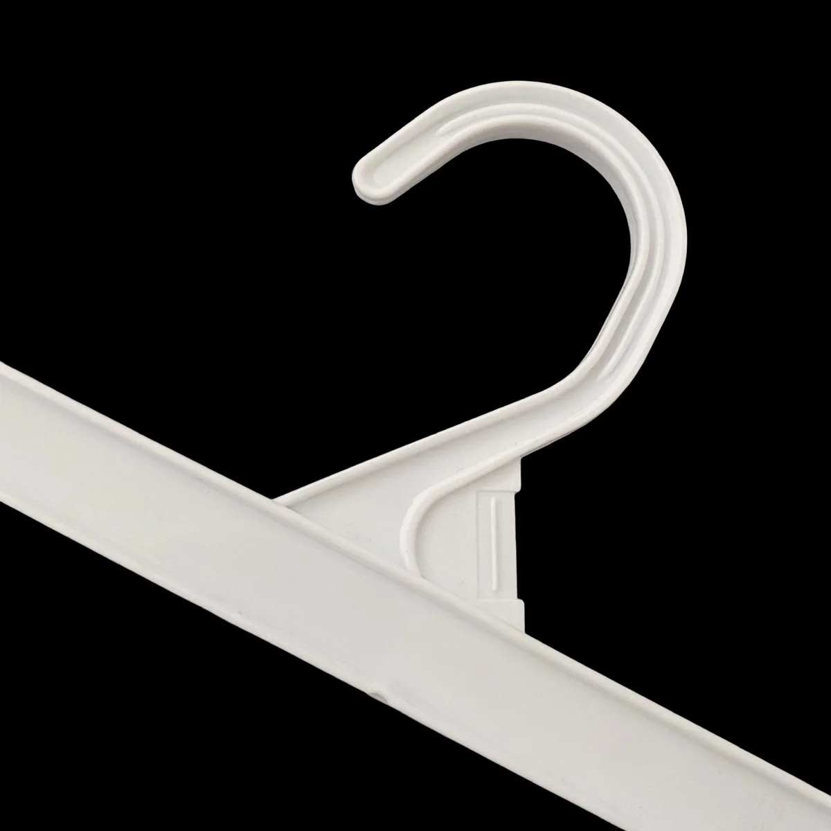 White Plastic Hanger For Children's Pants Skirts Baby Clothes Set Romper Hanger for Shop 20 pcs