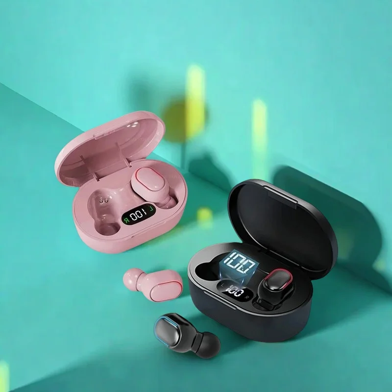 TWS E6S Bluetooth Earphones Wireless bluetooth headset Noise Cancelling Headsets With Microphone Headphones For Xiaomi Redmi