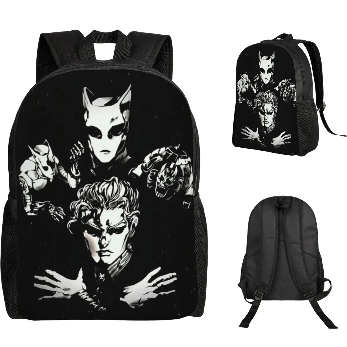 Yoshikage Kira Jojo Bizarre Adventure Student Backpack School Bag Hiking Travel Daypack Men Women Fashion Bookbag Shoulder Bags
