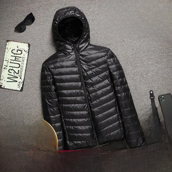 

Men's Lightweight down Cotton Workwear Short Style Ultra-Thin Portable Large Size Cold Resistance Outdoor Cotton Jacket