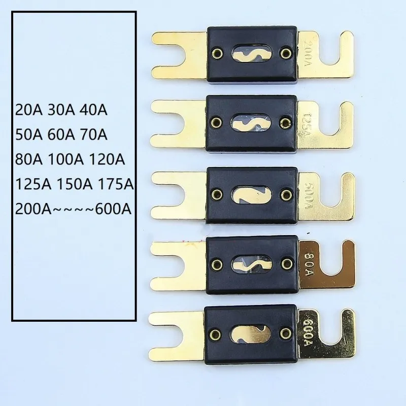 ANL-500 Fuse Holder Bolt-on Fuse Automotive Fuse Holders Fusible Link With Fuse 40A 60A 70A 80A 100A 200A 250A 300A Fuses AMP