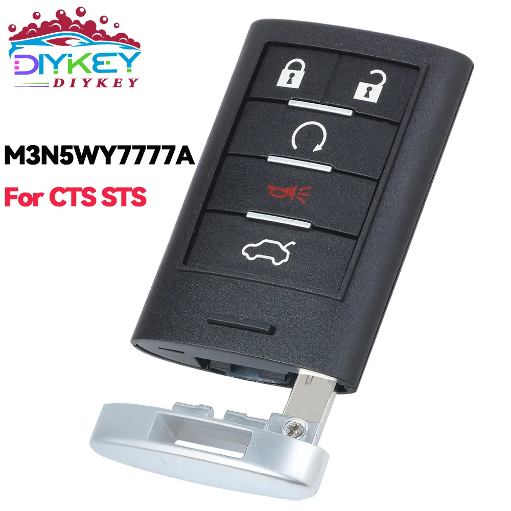 

Брелок DIYKEY 315 МГц M3N5WY7777, 5 кнопок для Cadillac CTS STS 2008 2009 2010 2011 2012 2013 2014 2015