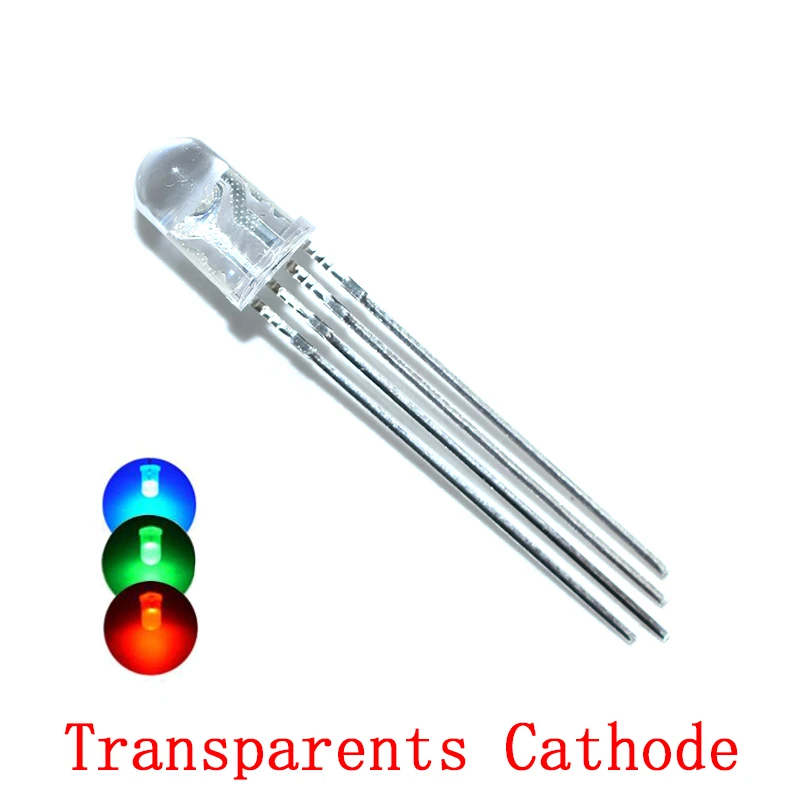 Diodes électroluminescentes LED RVB, cathode commune, anode commune, Leic-document, f5, surbrillance diffuse et transparente, Ardu37, 5mm, 20 pièces