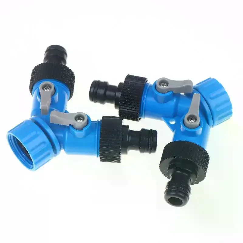 3/4'' Female Thread Shunt Valve Y-Shaped Connector Faucet Water Splitter Irrigation Hose Adapter For Garden Irrigation System