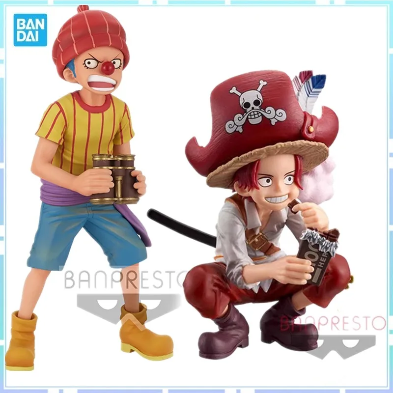 Bandai Original Anime One Piece DXF Shanks Buggy Figure Grandline Children Wano Country Action Figurine Model Toy