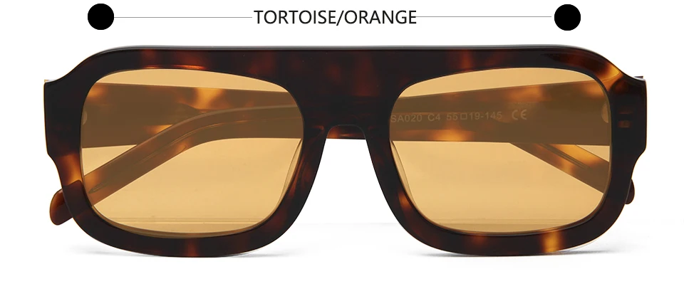 VEH Marke Design Acetat Große Vintage Pilot Sonnenbrille Männer Übergroßen Rahmen Quadrat Sonnenbrille Für Frauen Sonnenbrillen Weibliche UV400 – Detail 15