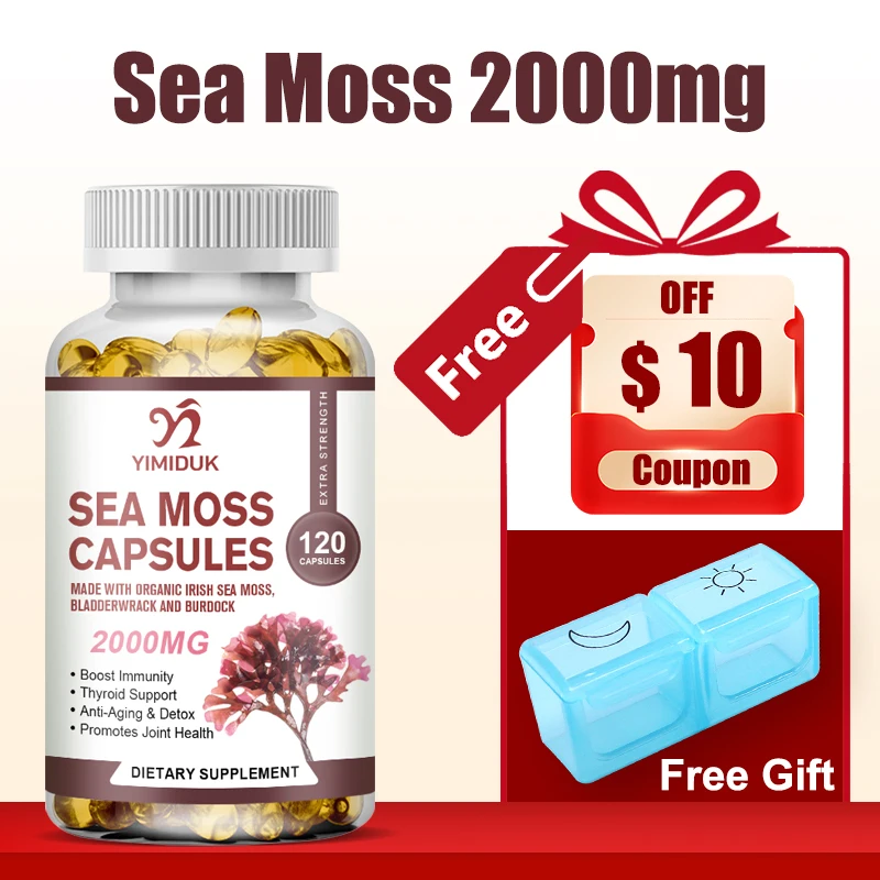 

Органические капсулы из морского мха — поддерживают иммунитетную систему и здоровье пищеварительной кожи — щитовиделение, здоровая кожа, кито-детоксикация, желоб, поддержка суставов