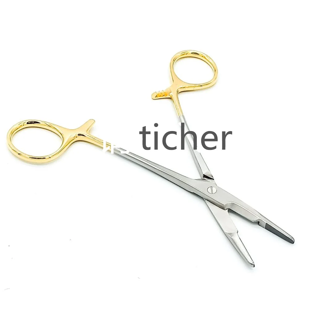 12.5cm German Reusable TC Olsen-Hegar needle holder suture scissors Veterinary Orthopedic Implants fishing forceps surgical