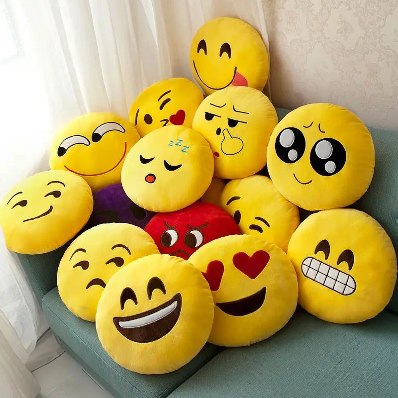 1 pcs Emoji Funny Throw Pillow Office Sofa Car Pillow Funny Gift