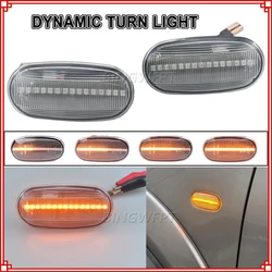 Dynamic For Mitsubishi Triton L200 2005-2015 Pajero Montero Sport Nativa 2008-16 LED Side Marker Blinker Light Turn Signal Lamp