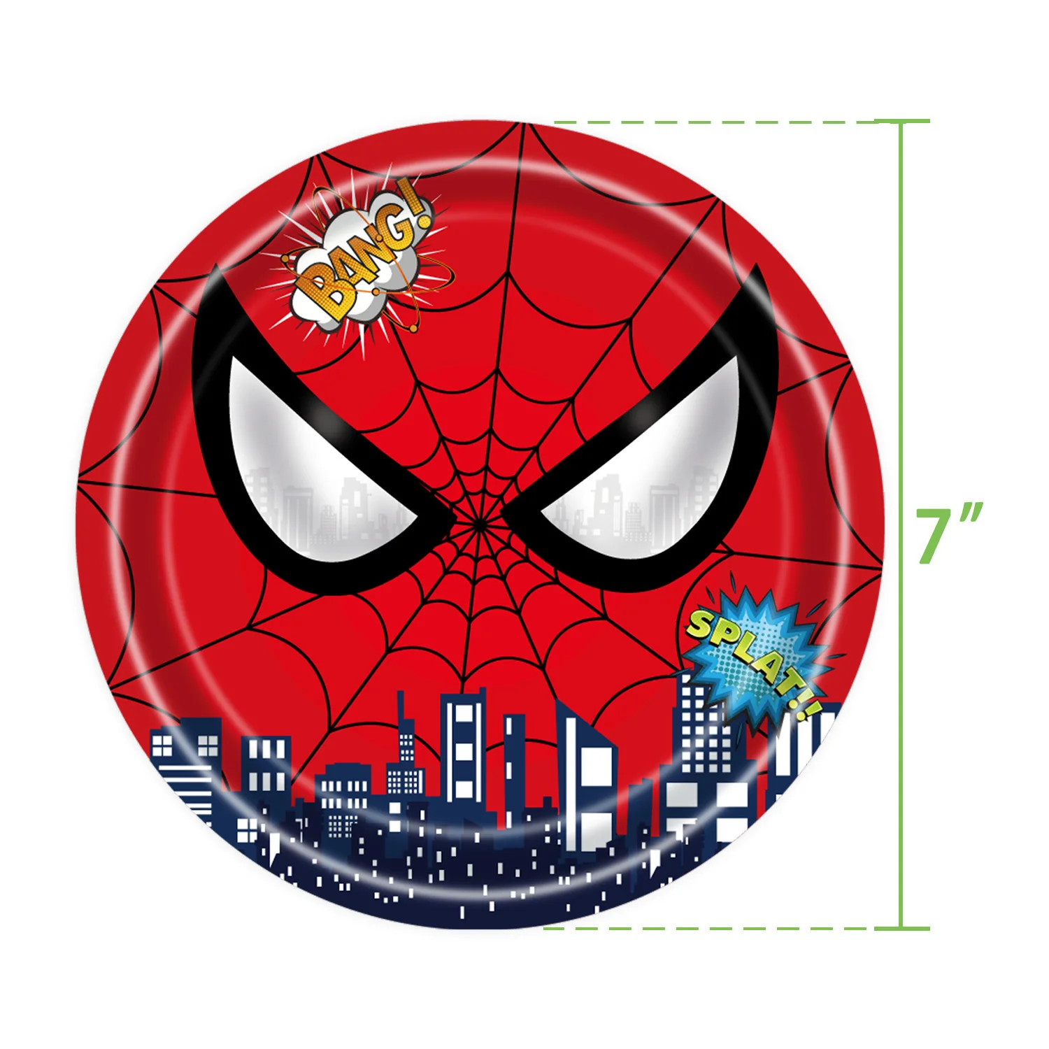 Marvel Heroes SpiderMan Anime suministros de decoración de fiesta, vajilla, bandera, tirar de fondo, tela de látex, globos de película de aluminio