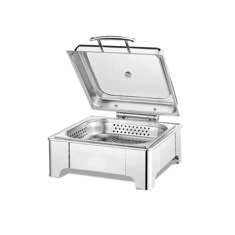 

Commercial Catering Kitchenware Set Candle Electric Hot Pot Chafer Dishes Food Buffet Display Warmer