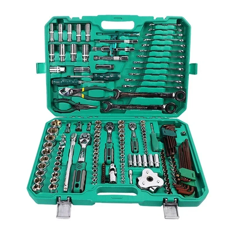 

161-piece auto repair kit chrome vanadium steel auto insurance home repair on-board support for auto mechanics