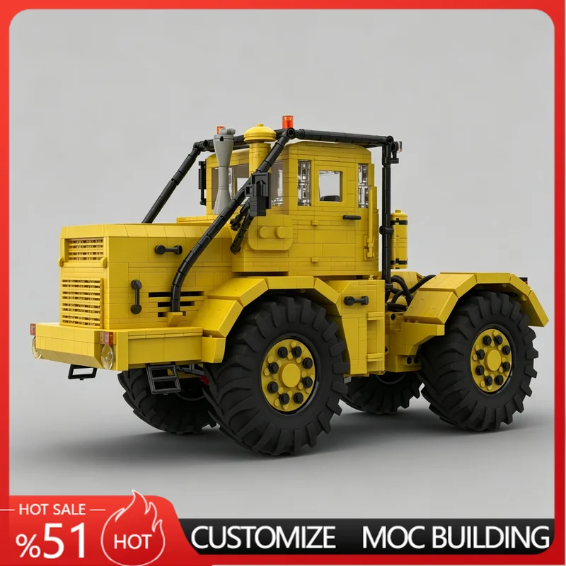 NEW 2653 Pcs K700 Tractor Moc Building Blocks Model DIY Assembly Educational Toy Customize Creative Display Popular Special Gift