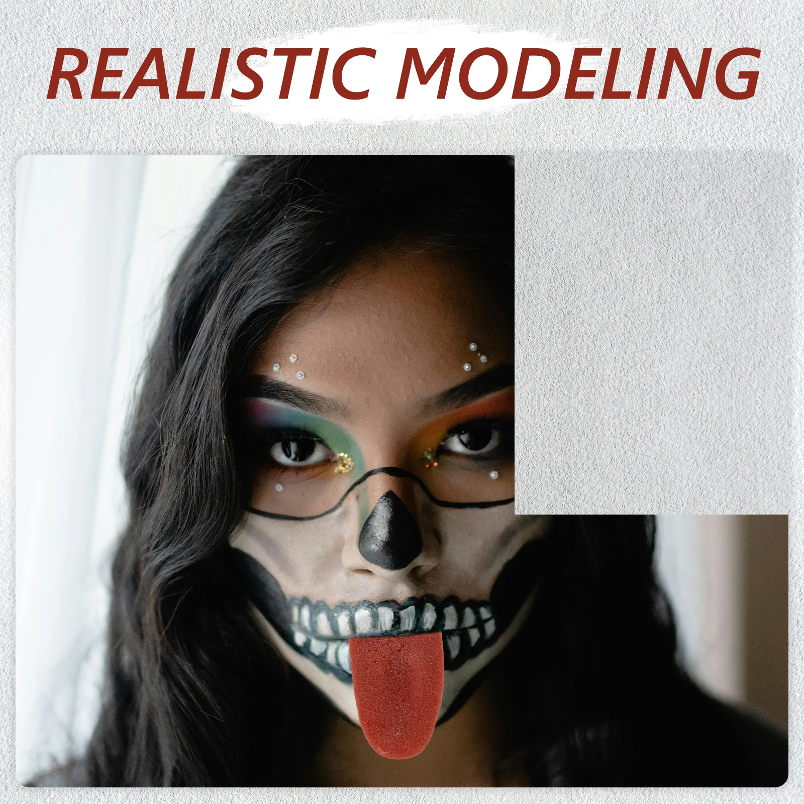 Реалистичный искусственный язык на Хэллоуин, эластичный Tpr, ложный язык, реквизит, забавные декоративные принадлежности для вечеринок, косплей, трюк, фестиваль ужасов