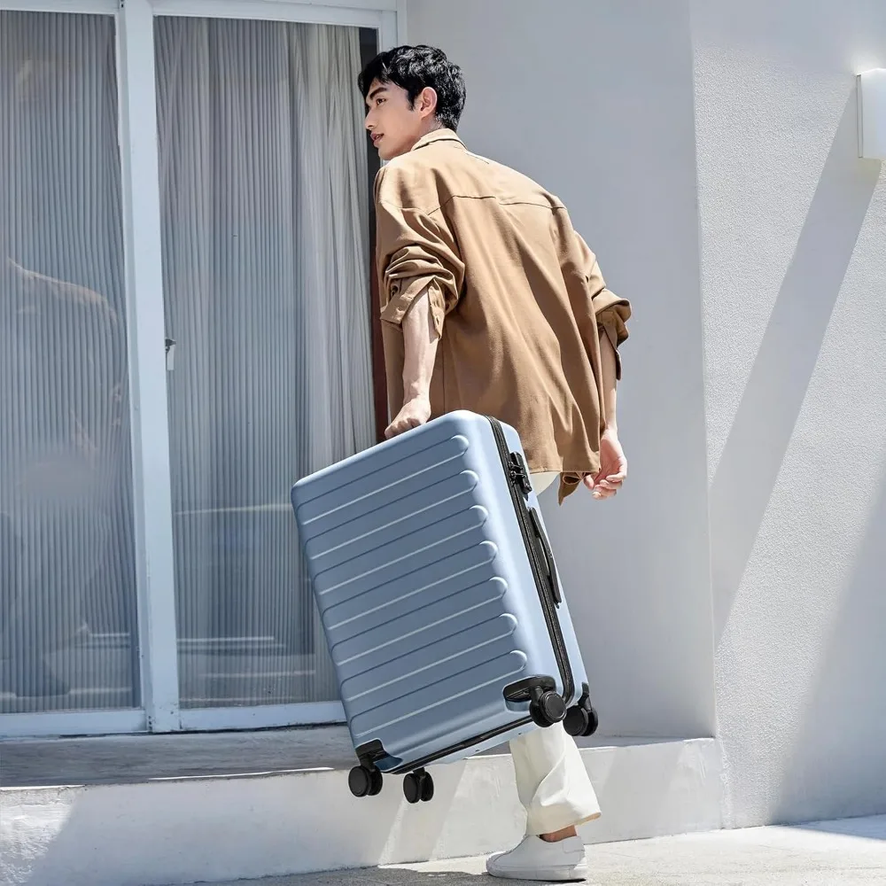 Two-Piece Luggage Set, Airline Approved Carry-On and Large Checked Bag with Spinner Wheels, Lightweight Hardshell for Travel