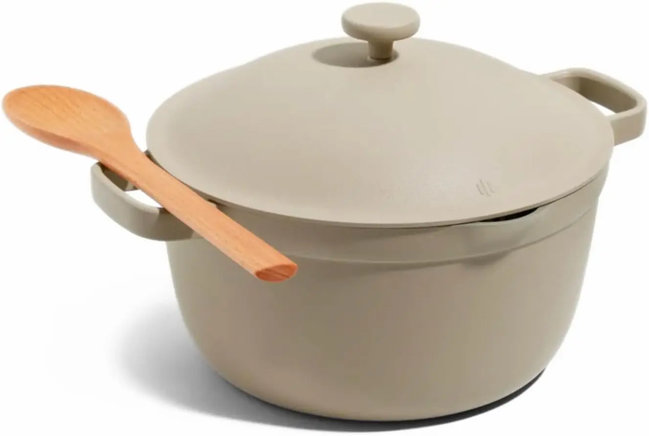 

Qt. Nonstick Ceramic Sauce Pan with Lid | Versatile Cookware for Stovetop and Oven | Steam