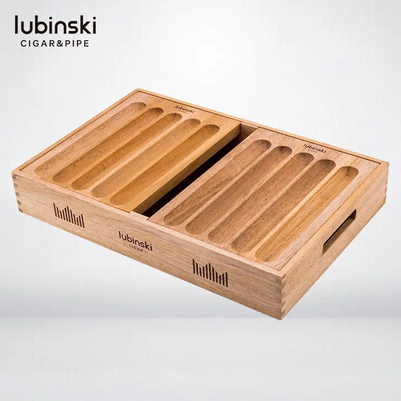 Lubinski Brand New Display Box Cedar Wood Travel Wood Pallet Cigar Humidor Cigar Case Box Holder Fit 25 Cigars