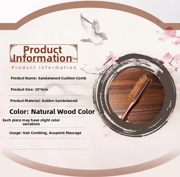 Wooden Wide Tooth Comb 5