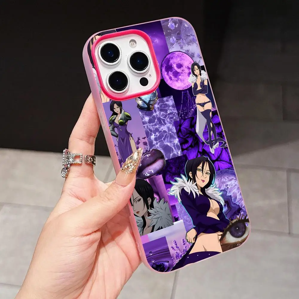 Seven Deadly Sins Merlin Phone Case for iPhone 18 17 16 15 14 13 12 11 Air Pro Max Plus Jelly Dual Layer Rose Red Cover - view 6