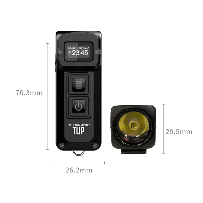 NITECORE TUP EDC Keychain Light 1000Lumen USB Rechargeable LED Flashlight Led Mini Hiking Pocket Light Built in Battery