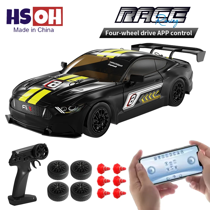 

KF28 1/16 4WD RC Drift Car со светодиодными фонарями Профессиональный пульт дистанционного управления 2,4G Высокоскоростная гоночная модель Детские игрушки Подарки VS GTR AE86