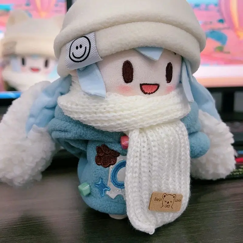 Kawaii Hatsune Miku princesa de la nieve Anime muñeco de peluche vestir Hatsune Miku Fufu Linda muñeca muñecos de peluche modelo juguete regalo de Navidad