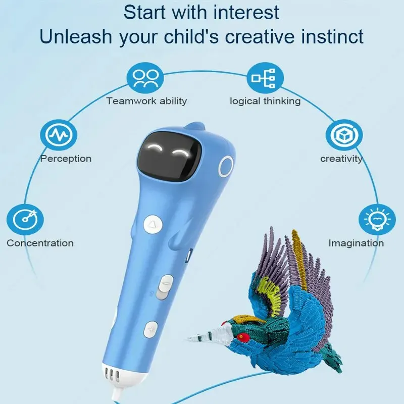 3D Ручка с низкой температурой 1,75 мм PCL нить 3DS принтер для рисования DIY для детей игрушки подарки для мальчиков и девочек