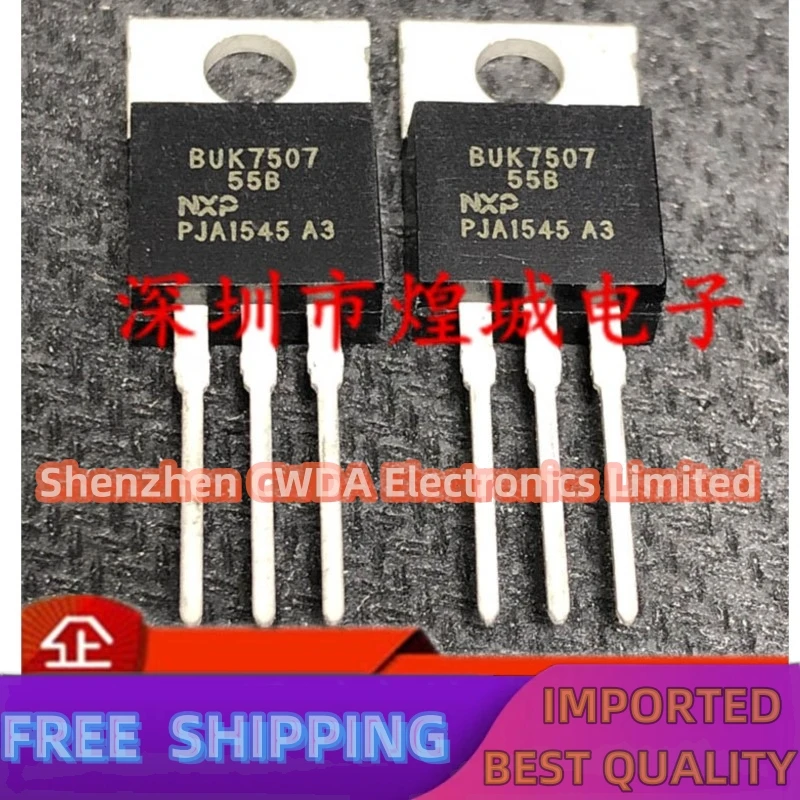 10PCS-20PCS  BUK7507-55B  TO-220 55V 75A    In Stock Can Be Purchased