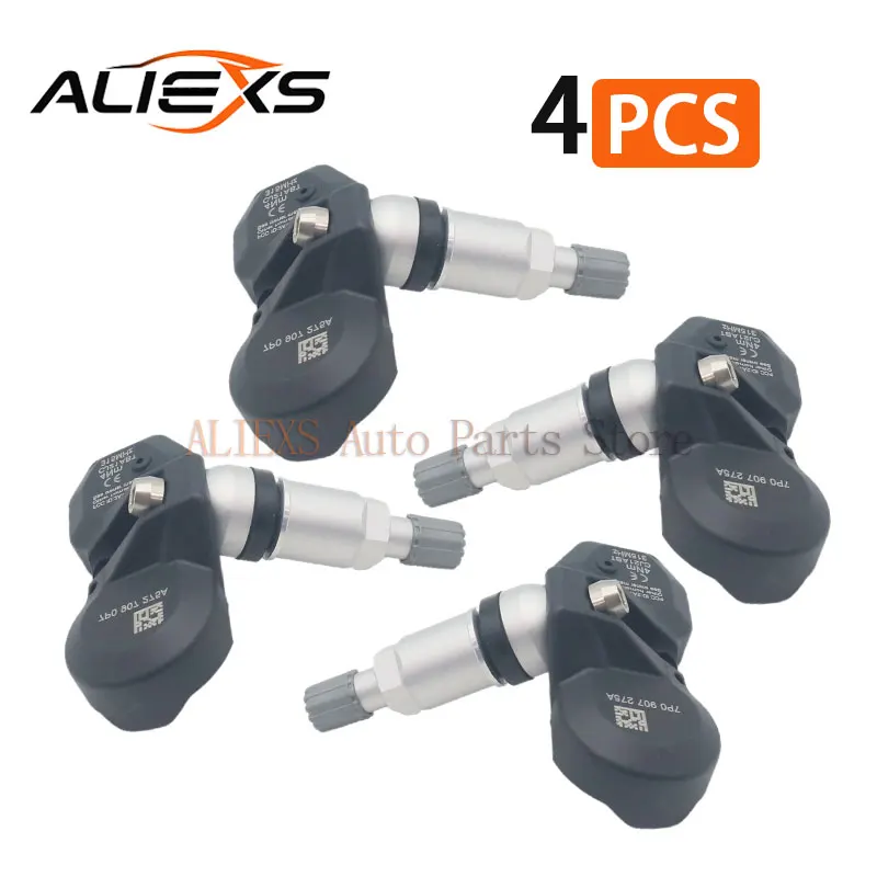 

4PCS Tire Pressure Monitoring Sensors 7P0907275A For Porsche 911 Boxster Cayman Panamera Audi R8 Rs7 Automobiles Spare Parts