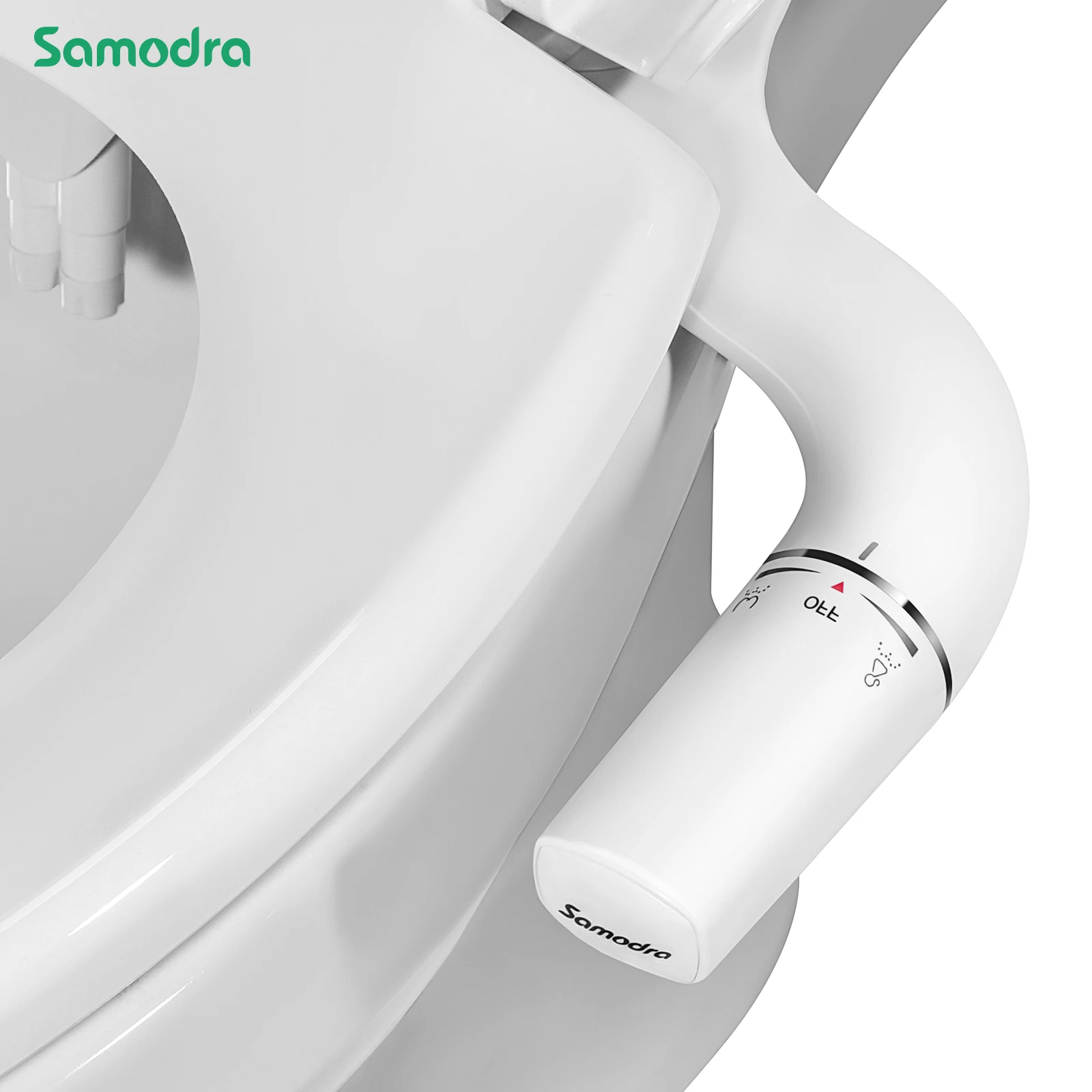 

SAMODRA Right/Left Hand Toitet Bidet Sprayer Non-Electric Dual Nozzle Bidet Toilet Seat Hygienic Shower For Bathroom Accessories