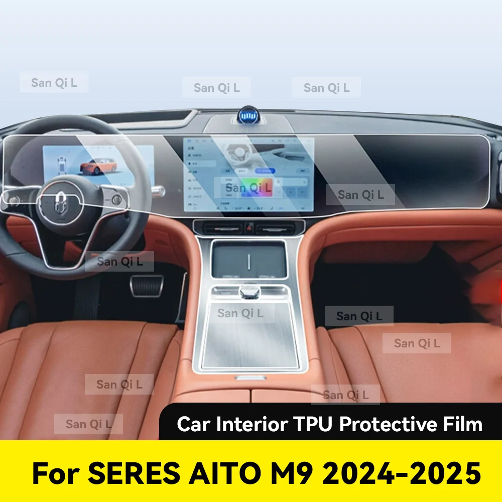 

Интерьер ТПУ для SERES AITO M9 2024 2025, защитная пленка, защита от царапин, навигационный экран, автомобильная пленка, аксессуары