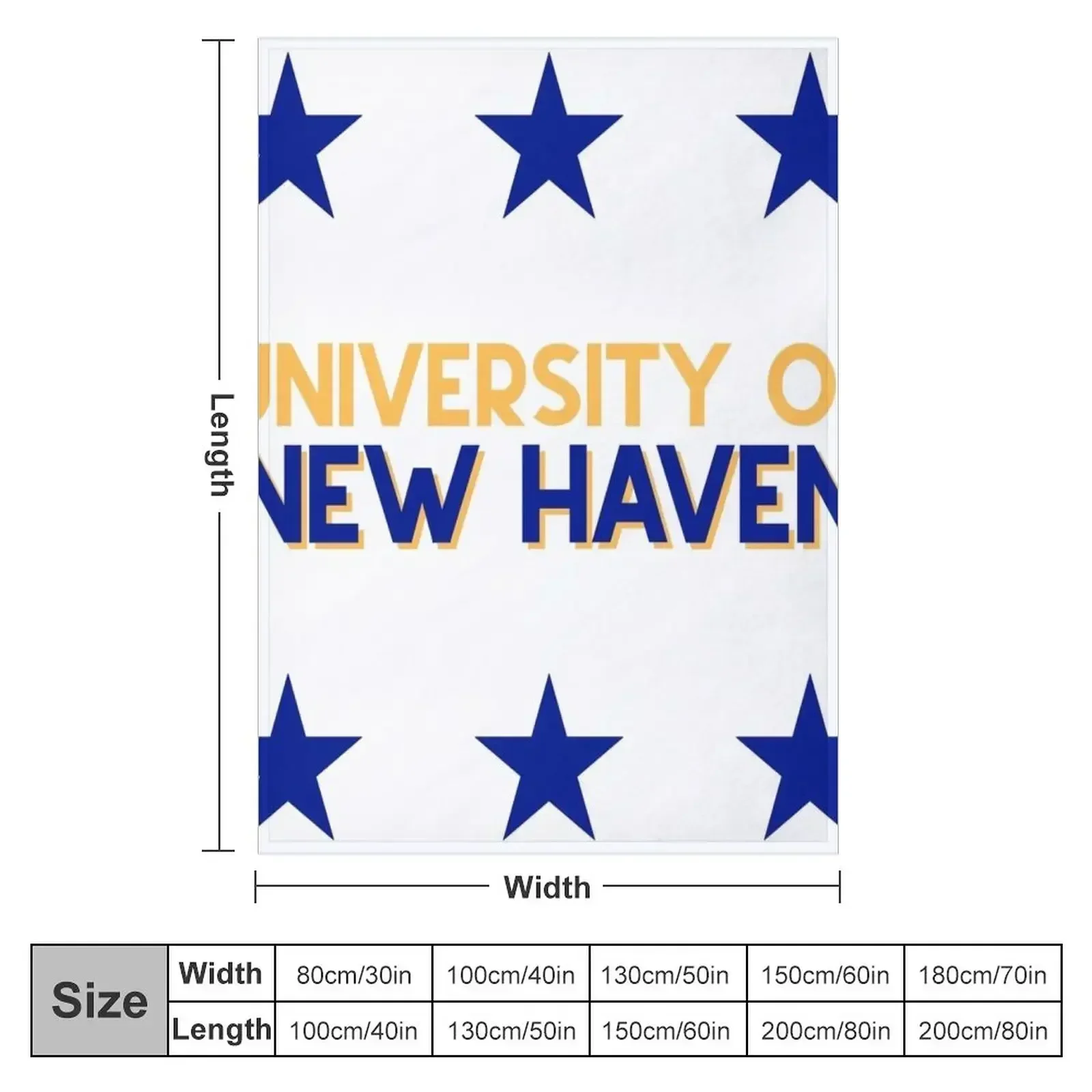 University of New Haven Throw Blanket Blankets For Sofas Hairy Blankets