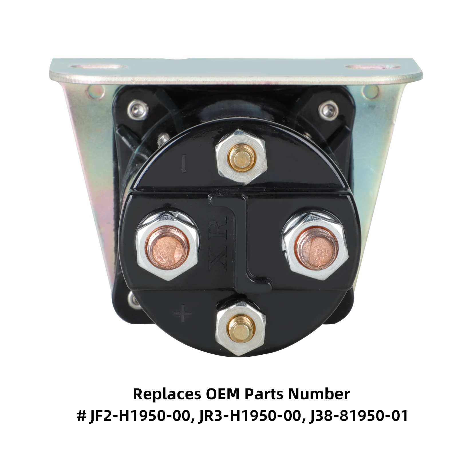 Roykaw Golf Cart Solenoid for Yamaha G2/G8/G9/G11/G14/G16/G20 1985-up Gas, 12 Volt/200 AMP, OEM# JF2-H1950-00-00, JR3-H1950-00