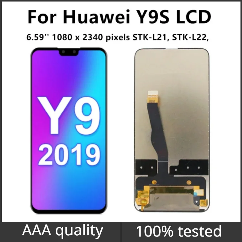 

6.59'' Display Replacement With Frame For Huawei Y9S LCD Display Touch Screen Digitizer Assembly For Huawei Y9 S Replac STK-L21