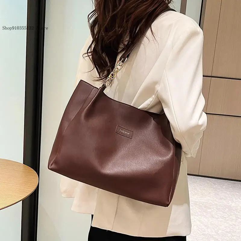 Commuting Casual Simple Large Capacity Single Shoulder Crossbody Tote Bag Woman