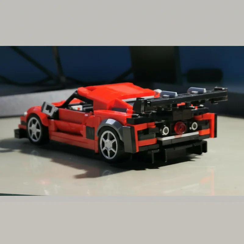 폴라디어 350PCS 창의력 MOC DIY 레이싱 296 gt3 조립 블록 모델 장난감 브릭 어린이 크리스마스 생일 선물