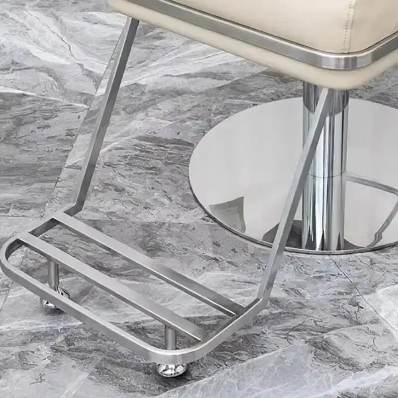 كرسي الحلاقة الرجعية Cadeira الذهب الحلاق الأثاث الجمالية دي قسط الحديد تصفيف الشعر صالون تجميل كرسي الحلاق Barbeiro #4