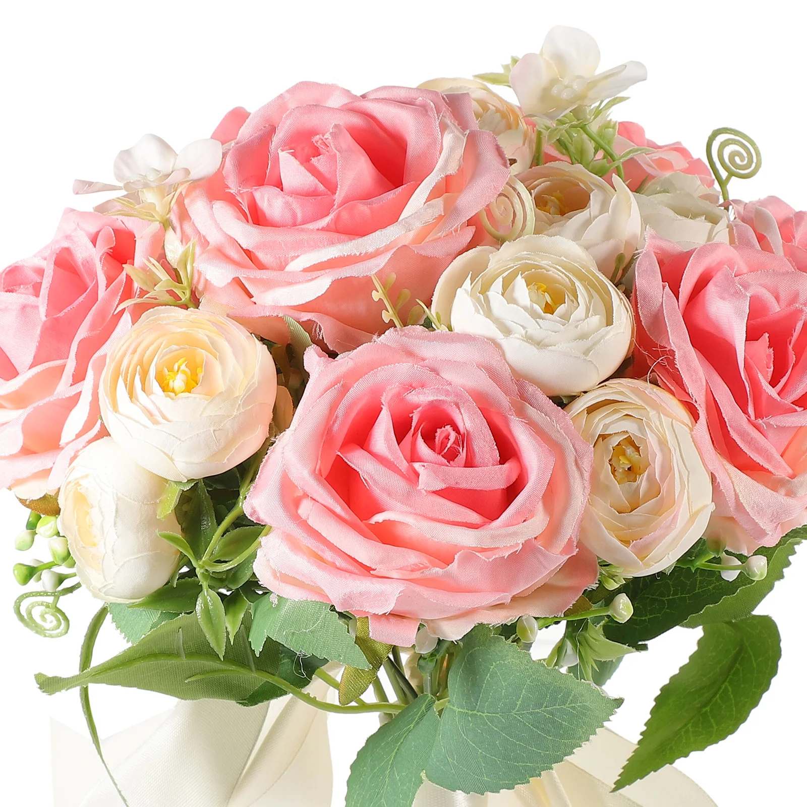 

1 Bundle Wedding Bride Bouquet Faux Flower Artificial Bridal Bridesmaid Bouquet Realistic Simulated Silk Flowers Table