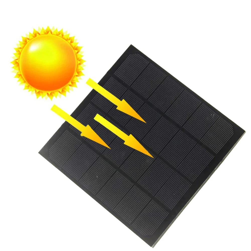 Camping Power Supply 6V Solar Charger Outdoor Solar Panel Weather Resistant Easy Installation High Conversion Rate