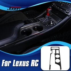 LHD For Lexus RC200t RC300 RC350 RC F SPORT 2015-2018 Pre-facelift Carbon Fiber Car Accessories Console Gear Shift Panel Cover