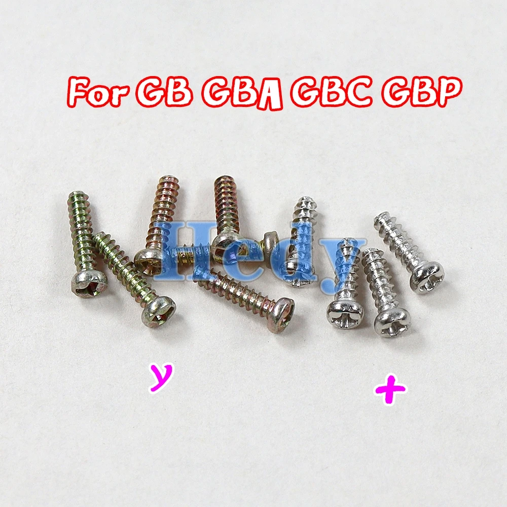 게임보이 교체용 나사 2세트 + 크로스 Y 트라이 윙 스크류 GB GBA GBC GBP 게임 콘솔 커버 나사 셸 케이스 삼각형