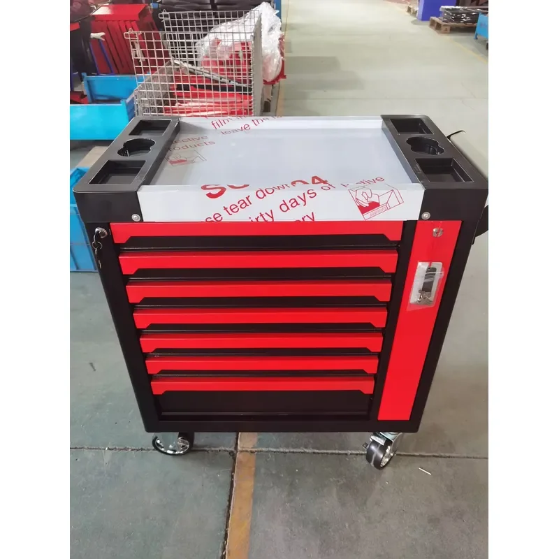 7 Drawer Metal Tool Trolley Chest Storage Cabinet Professional Garage Workshop Rolling Cart Heavy Duty Steel Organizer Set