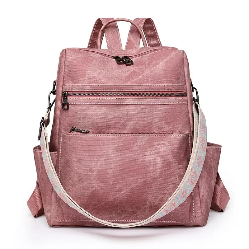 NONE Women's Leather Backpack Shoulder Bag Brown 7