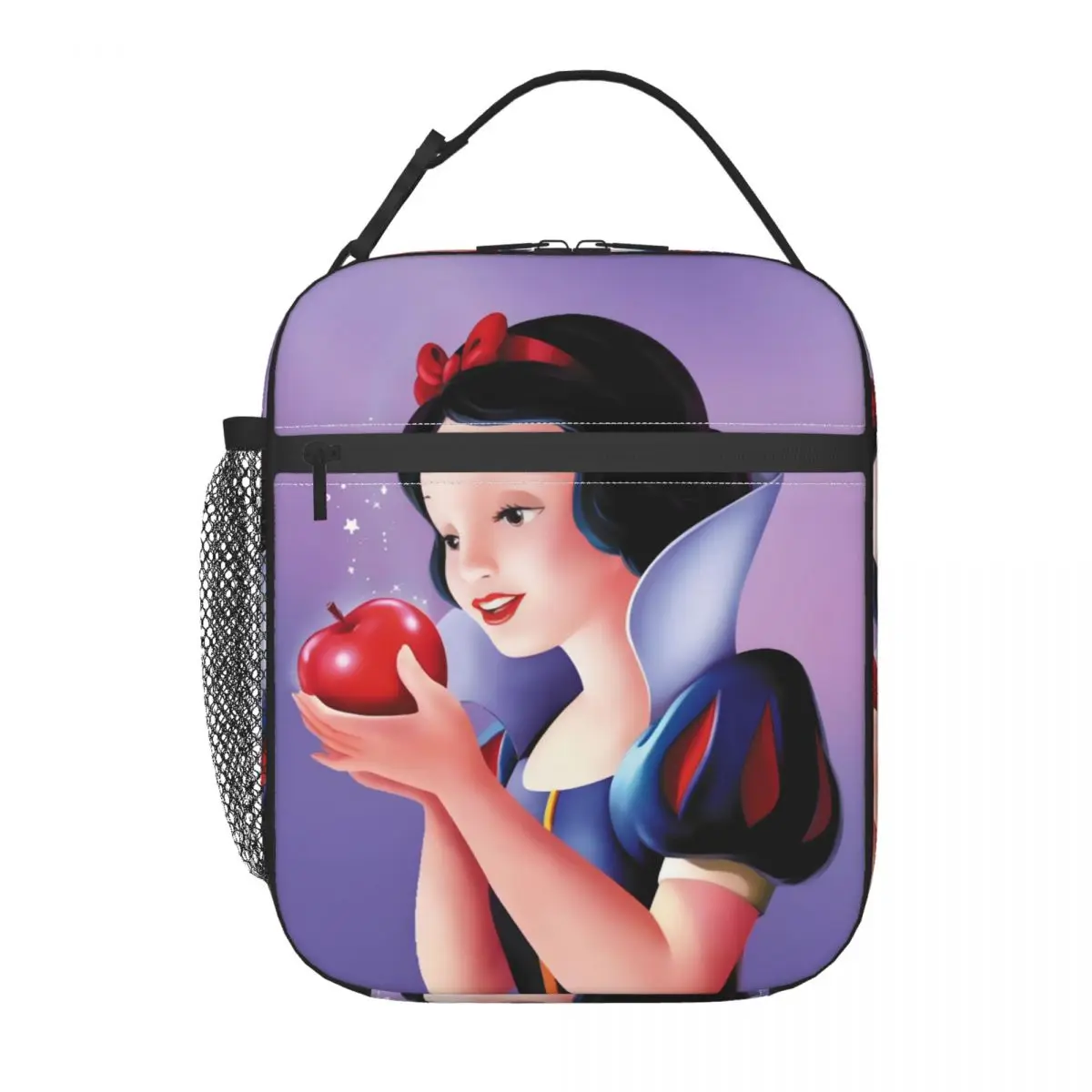 

Custom Snow White And The Seven Dwarfs Moives Insulated Lunch Bag for Thermal Cooler Bento Box School Resuable Tote Bags