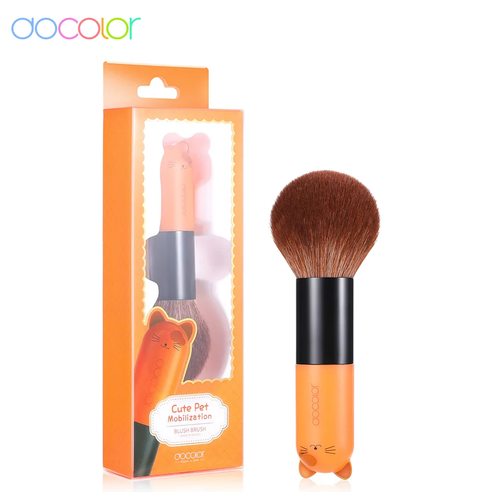 Docolor Blush Brush Makeup Cute Pet Loose Powder Face Foundation Highlighter Professional Cosmetics Soft Hair Cosmetic Tools