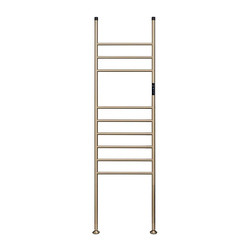 

Floor-to-ceiling electric heating towel rack Household bathroom No punching towels Bath towels Intelligent drying rack Touch con