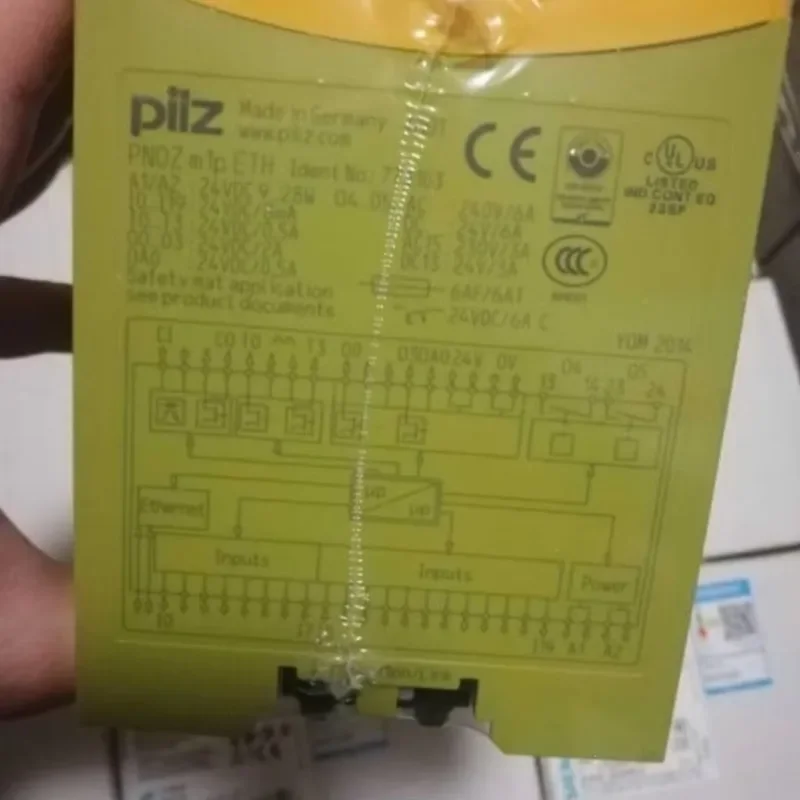 Pilz safety relay PNOZ m1p ETH 10 A 250 V AC output for industrial automation