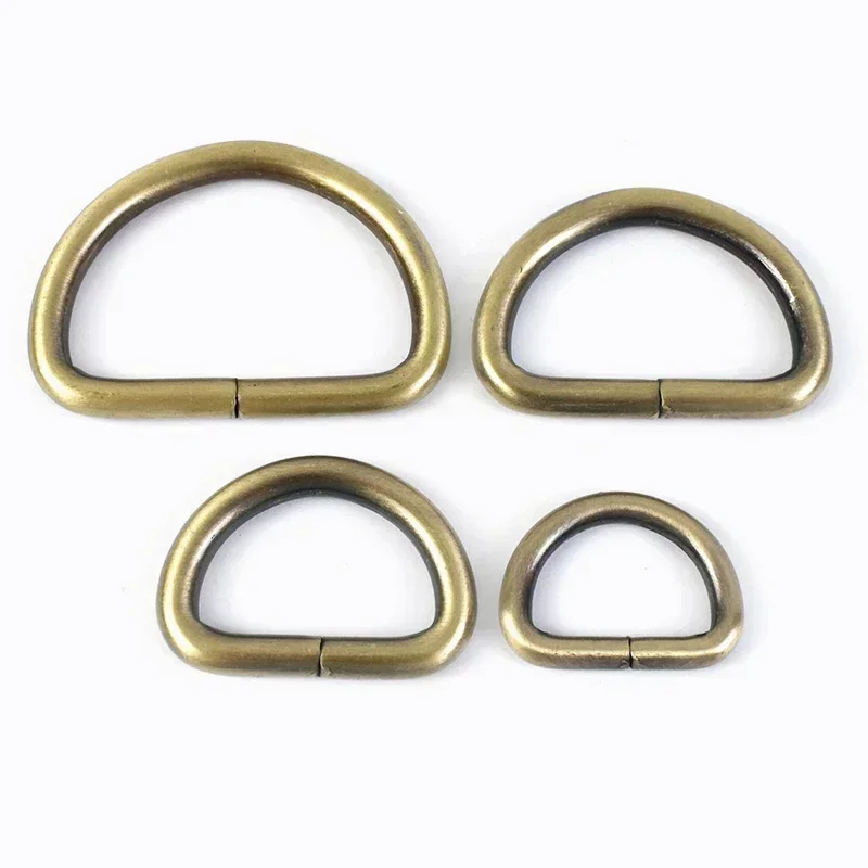 50pcs 13-50mm Metall d Rings chn allen für Taschen riemen Gurtband Gürtels chnalle Griffe Verschluss schlaufen DIY Handtasche Leder zubehör