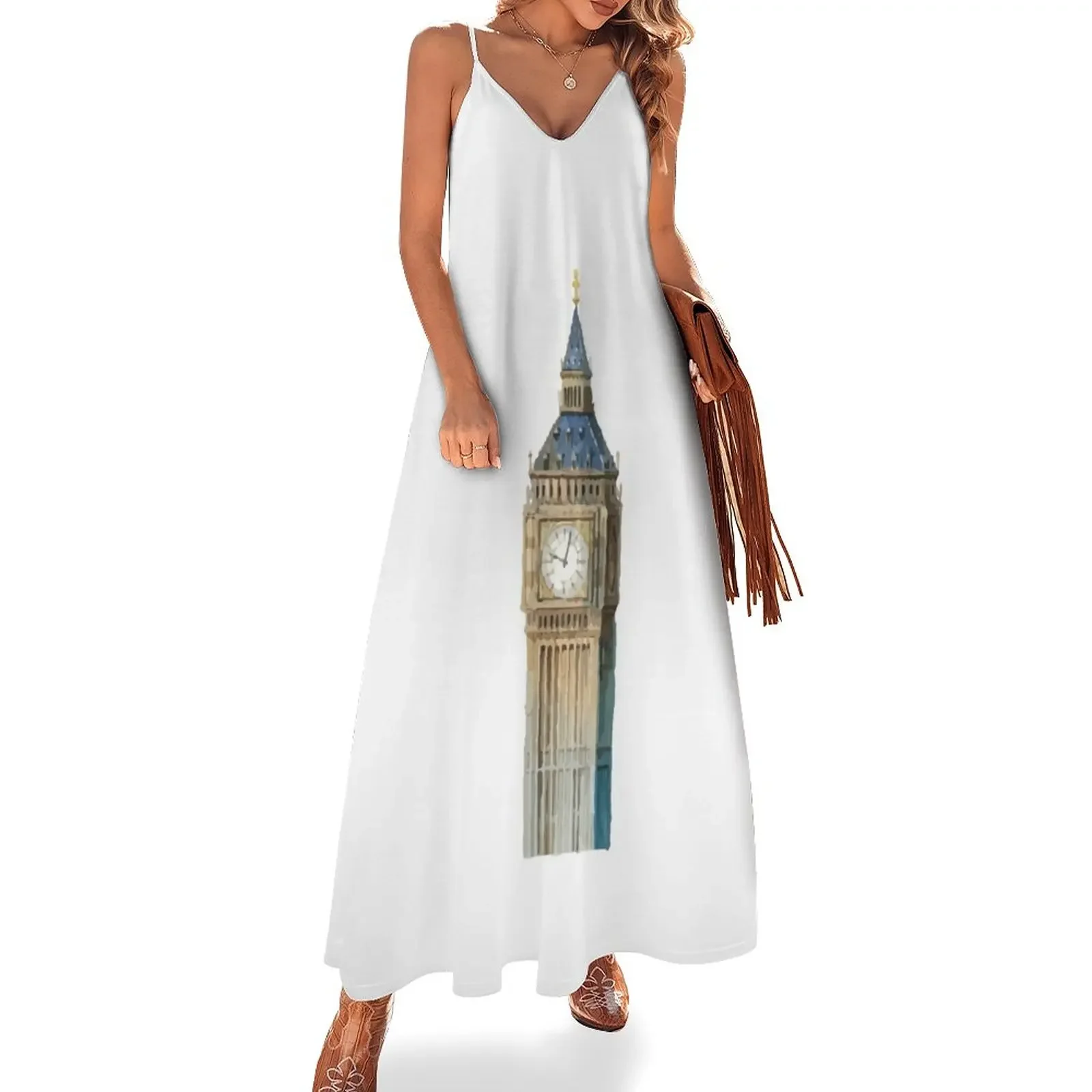 

Big Ben Tower - London Sleeveless Dress Evening gown ladies dresses for women 2025